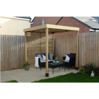 Forest Garden Modular Pergola with 1 Side Panel