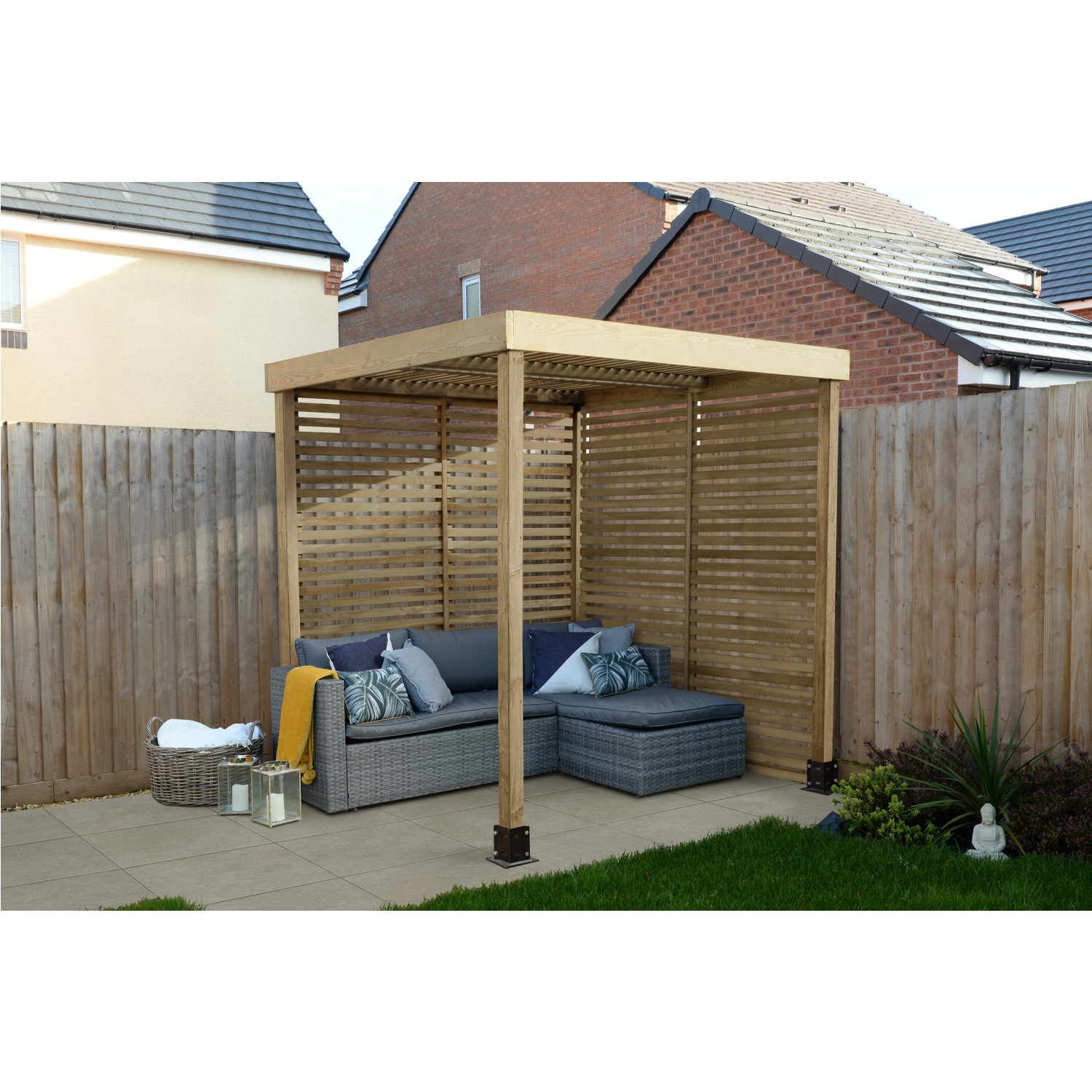 Photo of Forest modular pergola with 2 side panels