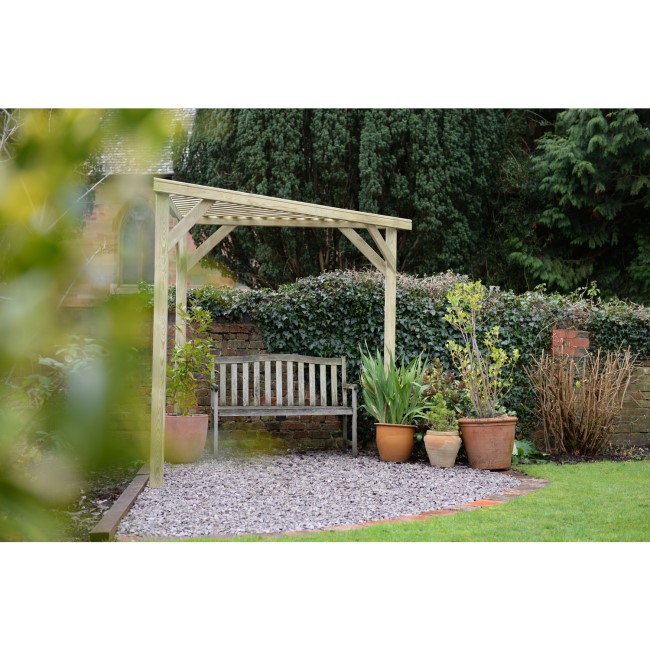 Forest Slatted Corner Pergola