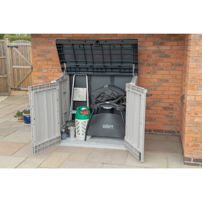 Forest Extra Large Garden Storage Unit/Bin Store 1200 Litre Grey