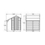 Forest Lean To Pressure Treated Kit for 6 x 4ft Sheds