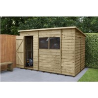 Wooden Garden Shed 10 x 6ft - Forest