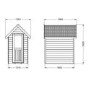 6 x 4ft Forest Retreat Cream Painted Shed