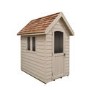 6 x 4ft Forest Retreat Cream Painted Shed