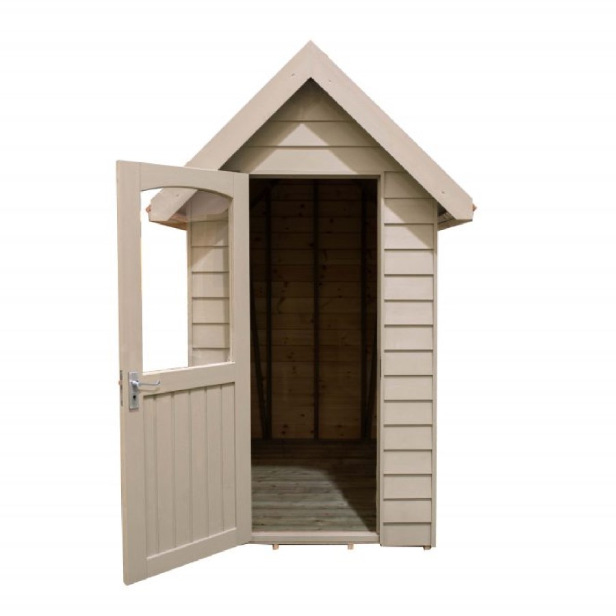 6 x 4ft Forest Retreat Cream Painted Shed