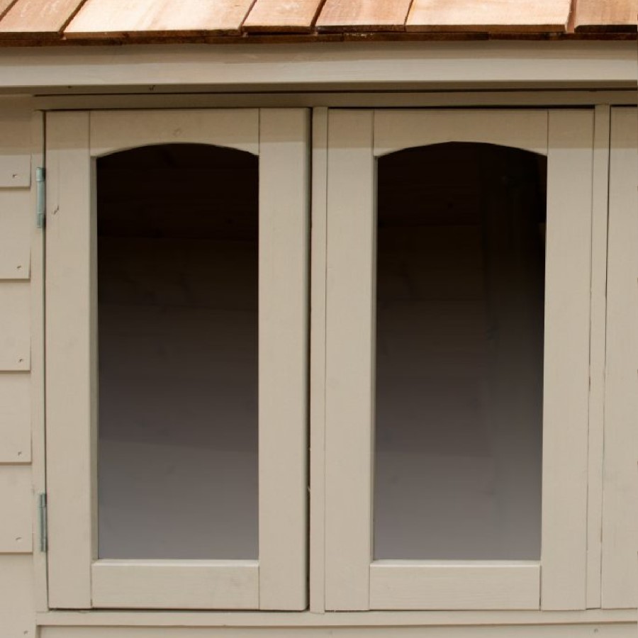 6 x 4ft Forest Retreat Cream Painted Shed