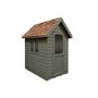 6 x 4ft Forest Retreat Moss Green Painted Shed