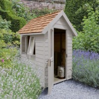 6 x 4ft Forest Retreat Pebble Grey Painted Shed
