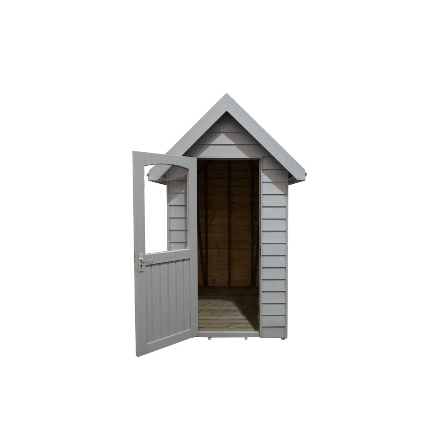 6 x 4ft Forest Retreat Pebble Grey Painted Shed