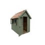 8 x 5ft Forest Retreat Moss Green Painted Shed