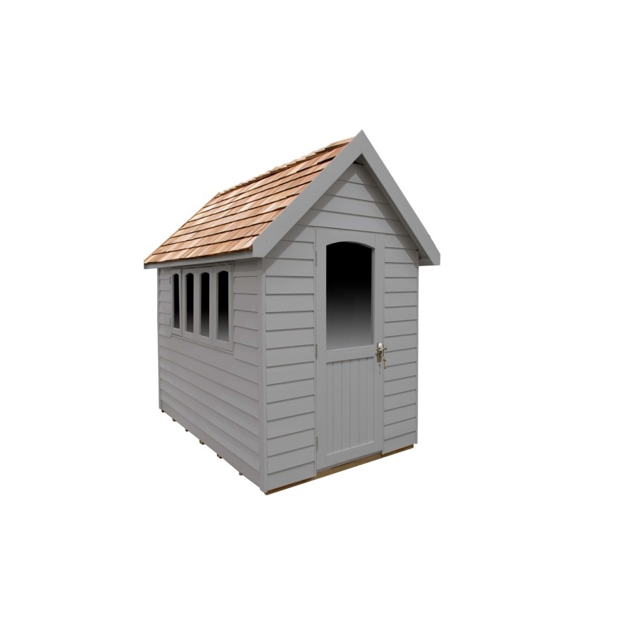 8 x 5ft Forest Retreat Pebble Grey Painted Shed