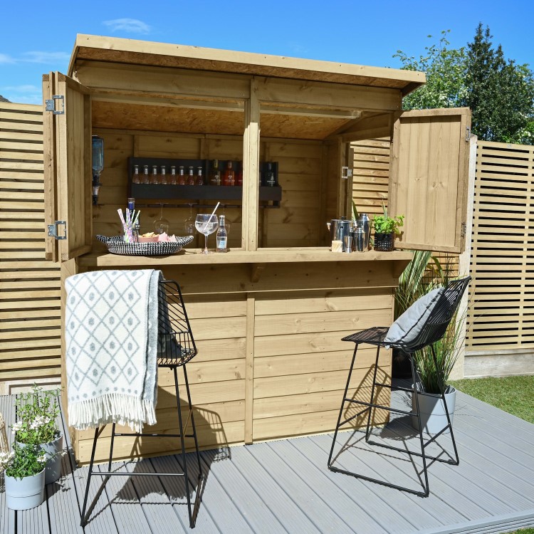 Forest 6 x 3ft Shiplap Pent Garden Bar