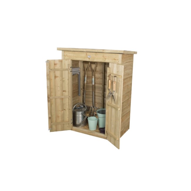 Forest Pressure Treated Pent Wooden Garden Storage 4 x 3ft