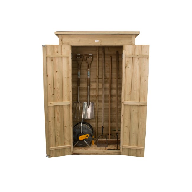 Forest Pressure Treated Pent Tall Wooden Garden Storage 5 x 3ft