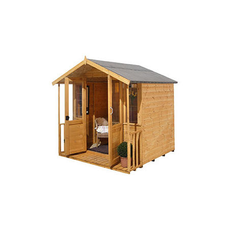 Forest 7 x 7ft Traditional Wooden Summerhouse - Installed