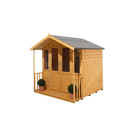 Forest 7 x 7ft Traditional Wooden Summerhouse - Installed