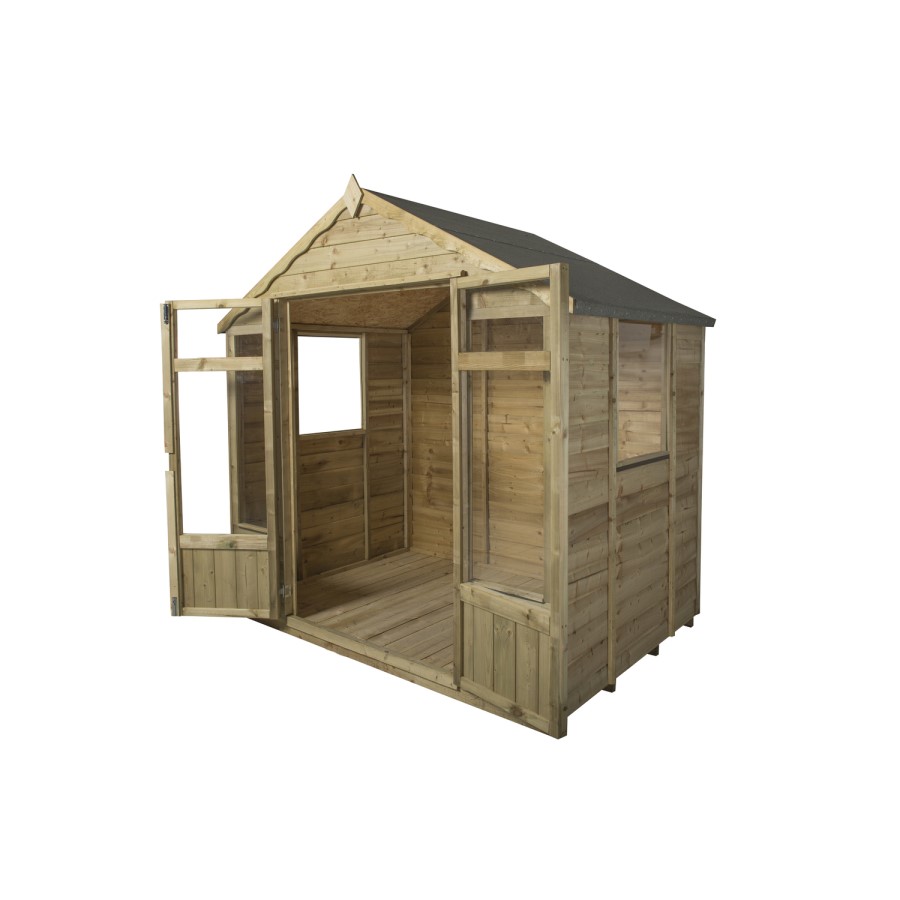 Forest Garden Oakley Overlap Summerhouse 7 x 5ft - Installed