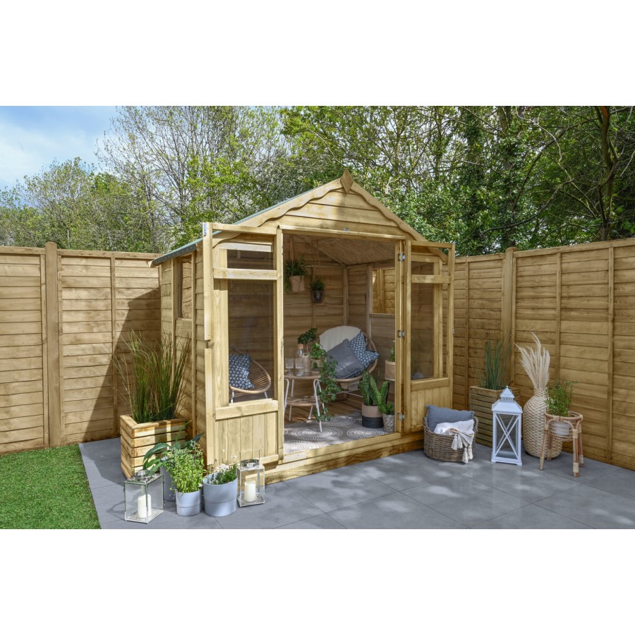 Forest Garden Oakley Overlap Summerhouse 7 x 5ft - Installed