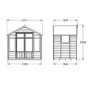Forest Garden Oakley Overlap Summerhouse 7 x 5ft - Installed