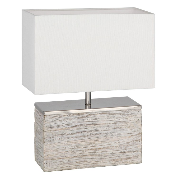 White Wash Table Lamp -Hampton