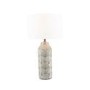 Embossed Grey Ceramic Table Lamp - Bethan