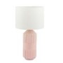 Pink Geo Textured Tall Ceramic Table Lamp - Meribel
