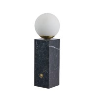 Black Marble Orb Table Lamp - Emile