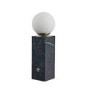 Black Marble Orb Table Lamp - Emile