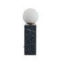 Black Marble Orb Table Lamp - Emile