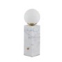 White Marble Orb Table Lamp - Emile