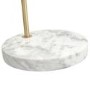 Brushed Brass and White Marble Floor Lamp - Feliciani