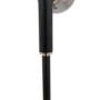 Black & Smoked Glass Orb Floor Lamp - Blair