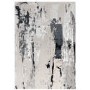 Black & Grey Rug with Marble Effect - 170 x 120 cm - Aurora