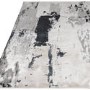 Black & Grey Rug with Marble Effect - 170 x 120 cm - Aurora