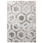 Silver Rug Rug with Hexagon Pattern - 120x170cm - Aurora