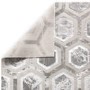Silver Rug Rug with Hexagon Pattern - 120x170cm - Aurora