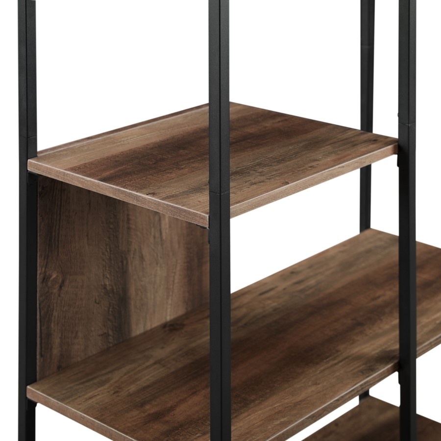 Foster 70" 5-Shelf Bookshelf - Reclaimed Barnwood