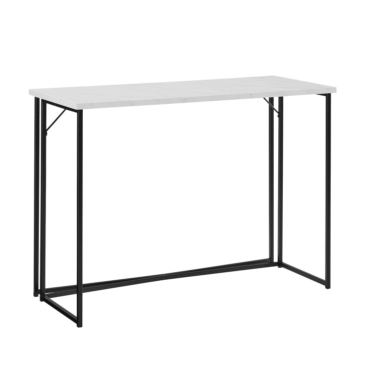 42" Y-Leg Writing Desk - Faux White Marble