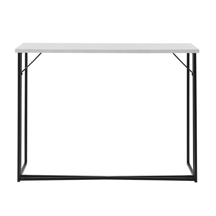 42" Y-Leg Writing Desk - Faux White Marble