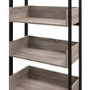 Foster Metal and Wood Bookcase in Driftwood