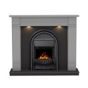 FOL104700 Be Modern Broadwell Dark Grey Freestanding Electric Fireplace Suite 48 Inch