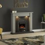 Be Modern 48" Dark Grey Freestanding Electric Fireplace Suite - Broadwell