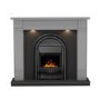 Be Modern 48" Dark Grey Freestanding Electric Fireplace Suite - Broadwell