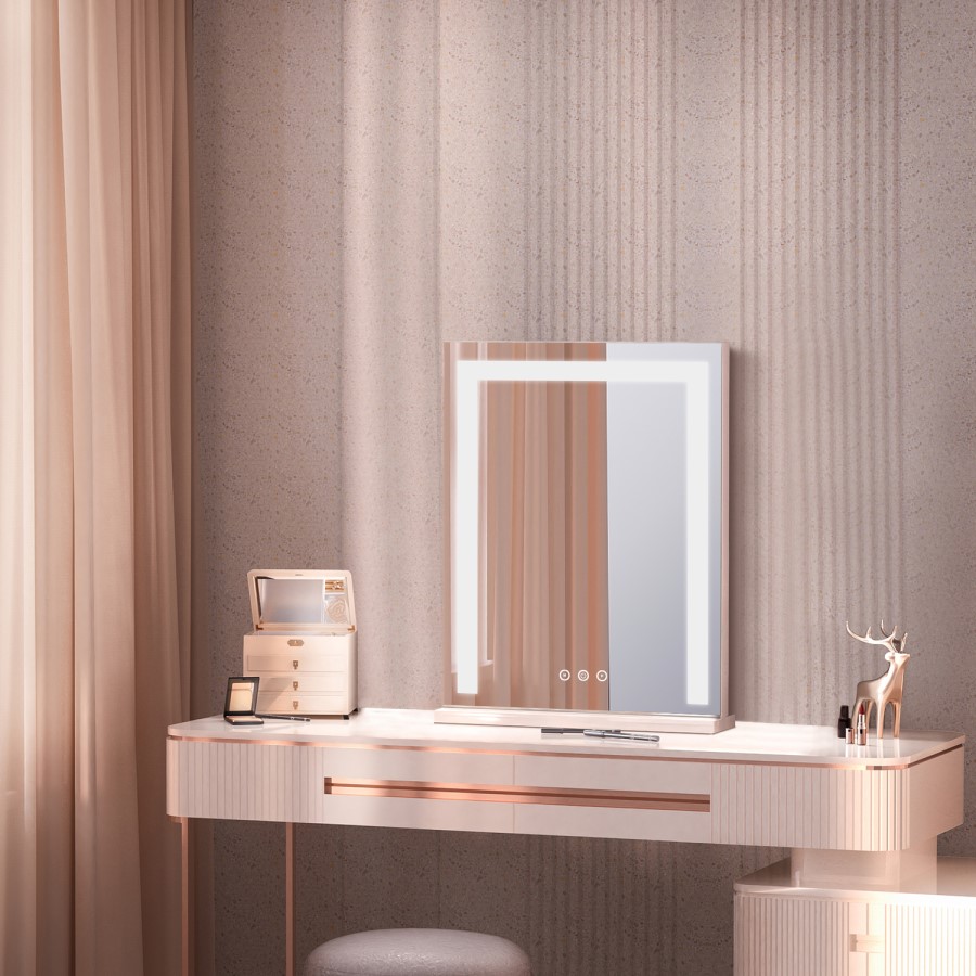 Light Up Freestanding Makeup Mirror - Glamour