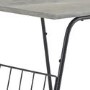 Grey Wash Side Table with Magazine Rack - Foster