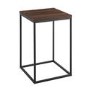 Walnut Side Table with Black Legs - Foster