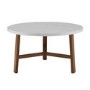 Round White Marble Coffee Table - Foster