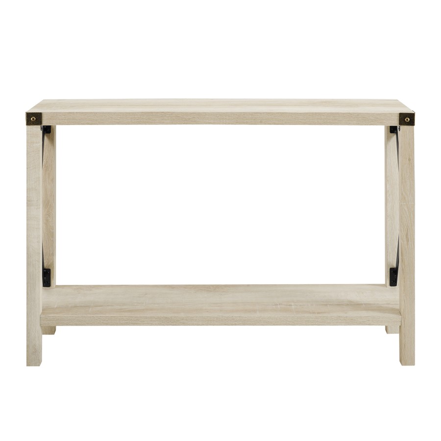 White Oak Console Table with Storage - Foster