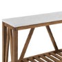 Walnut and Marble Console Table with Storage - Foster