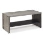Solid Grey Wood Shoe Storage Bench - Foster